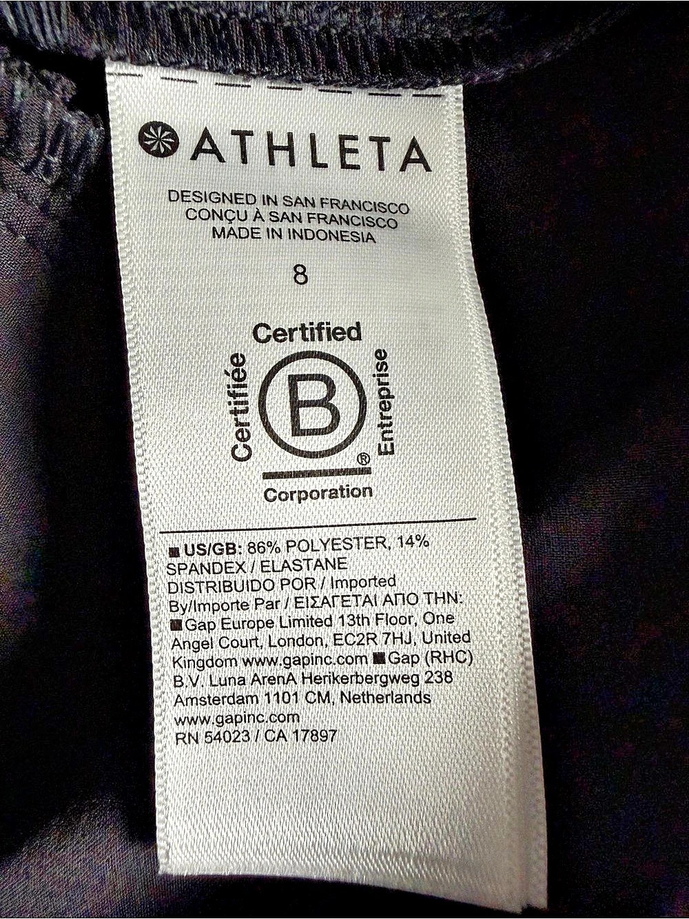 Athleta Endless High Rise Pants Casual Work Black Size 8 - Picture 6 of 12